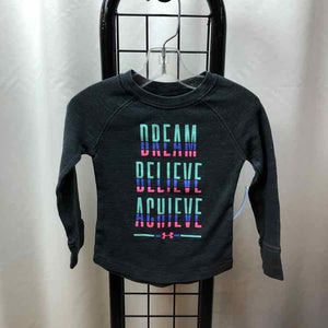 Under Armour Black Graphic Child Size 2 Girl's Shirt
