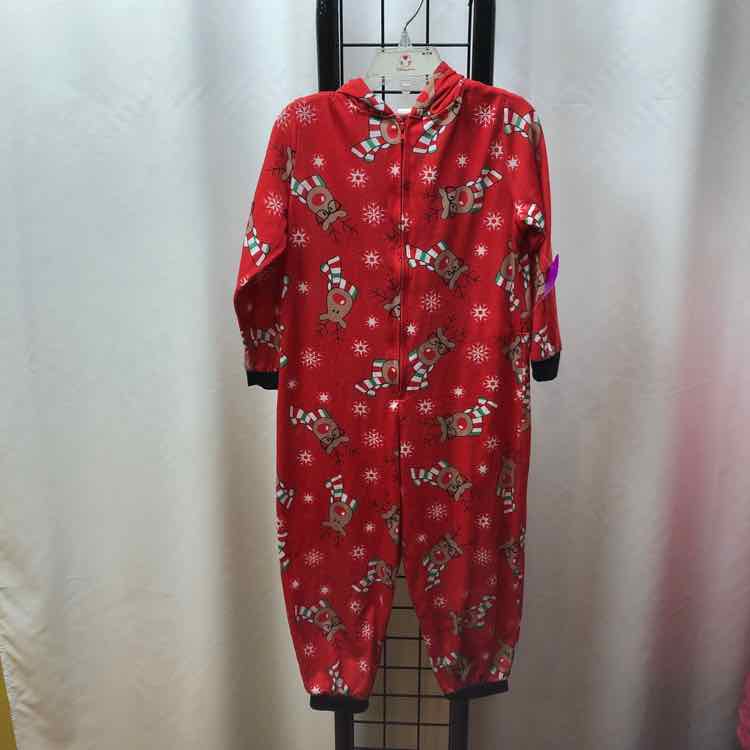 Red Christmas Child Size 4 Boy's Pajamas