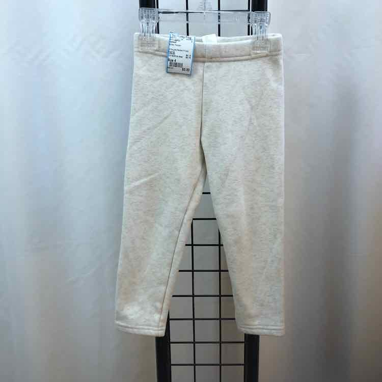 Oshkosh White Flecked Child Size 4 Girl's Leggings