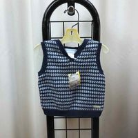 Janie and Jack Navy Patterned Child Size 3-6 Months Boy's Vest
