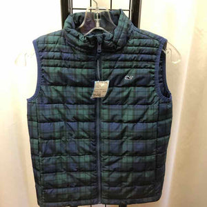 Vineyard vines Blue Plaid Child Size 10/12 Boy's Vest