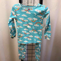 Carter's Baby Blue Patterned Child Size 4 Girl's Pajamas