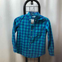 Crew Cuts Blue Checkered Child Size 8 Boy's Shirt