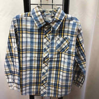 Janie and Jack Baby Blue Plaid Child Size 4 Boy's Sweatshirt