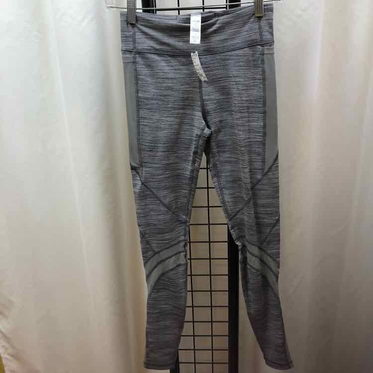 Ivivva Gray Stripe Child Size 12 Girl's Leggings