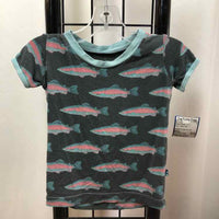 Kickee Pants Gray Patterned Child Size 6-12 m Boy's Shirt