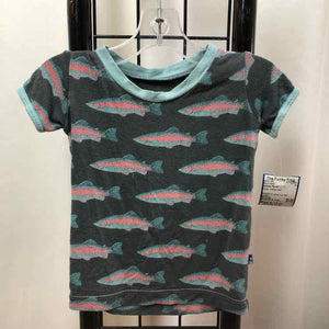 Kickee Pants Gray Patterned Child Size 6-12 m Boy's Shirt