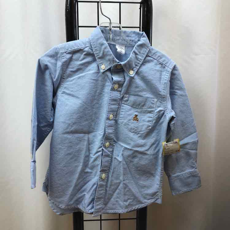 Gap Blue Solid Child Size 3 Boy's Shirt