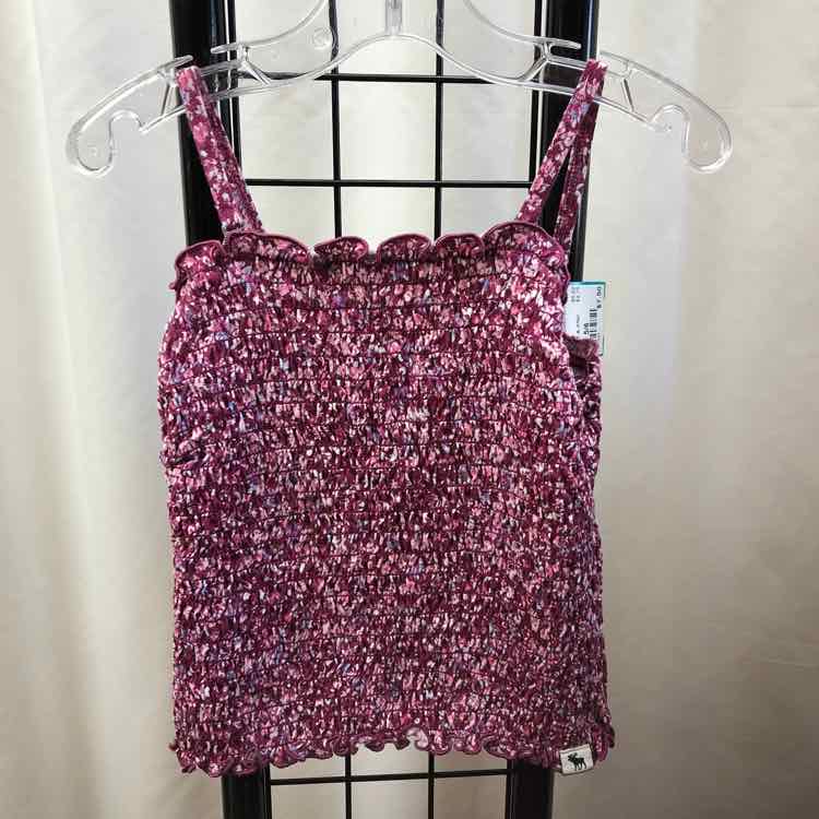 Abercrombie Purple Floral Child Size 5/6 Girl's Shirt
