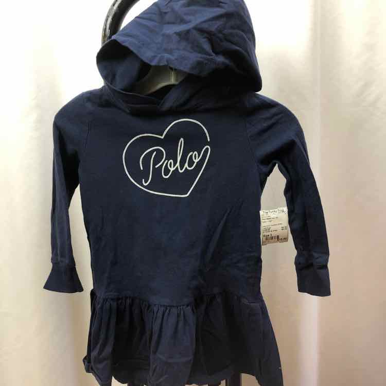 Polo-Ralph Lauren Navy Logo Child Size 3 Girl's Dress