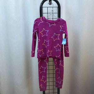 Cat & Jack Purple Stars Child Size 4 Girl's Pajamas