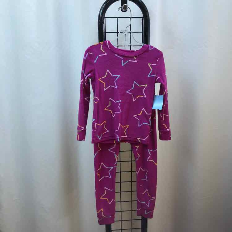 Cat & Jack Purple Stars Child Size 4 Girl's Pajamas