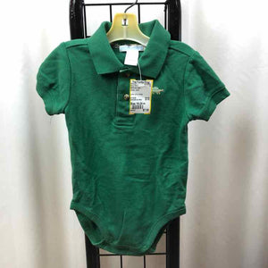 Janie and Jack Green Solid Child Size 18-24 m Boy's Shirt