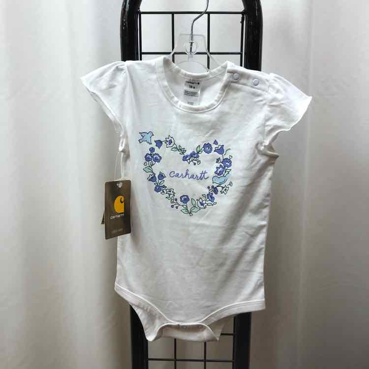 Carhartt White Logo Child Size 18 m Girl's Shirt