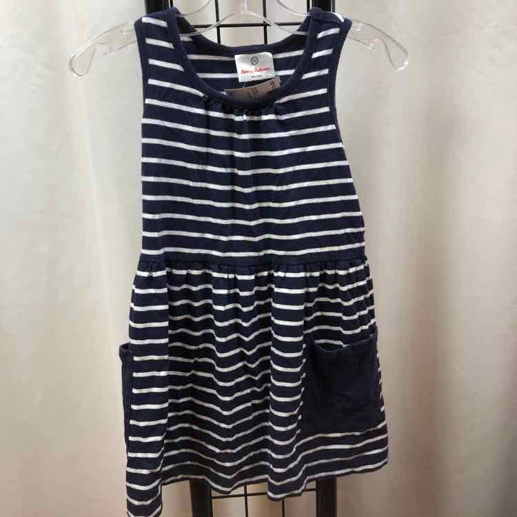 Hanna Andersson Navy Stripe Child Size 5 Girl's Dress
