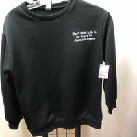 Shein Black Graphic Child Size 10 Girl's Sweatshirt