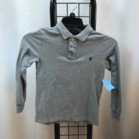 Polo-Ralph Lauren Gray Solid Child Size 6 Boy's Shirt