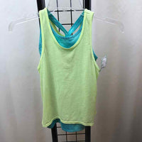 Athelta Girl Lime Green Solid Child Size 7 Girl's Shirt