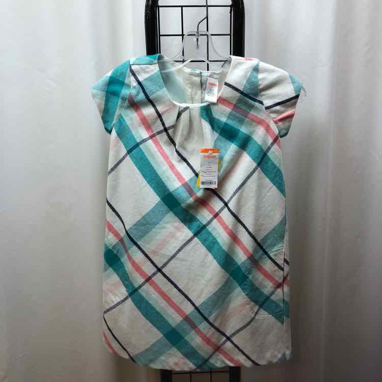 Gymboree Turquoise Plaid Child Size 7 Girl's Dress