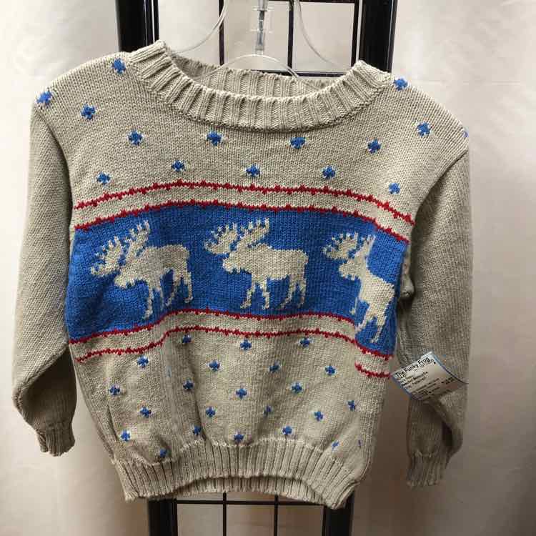 Beaufort Bonnet Co. Gray Patterned Child Size 3 Boy's Sweater