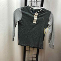 Polo-Ralph Lauren Gray Solid Child Size 6 Boy's Shirt