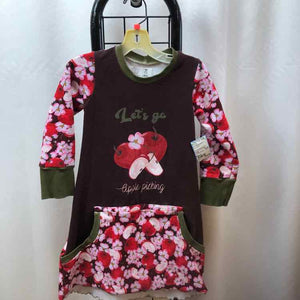 The Teacam Collection Red Graphic Child Size 5 Girl's Dress