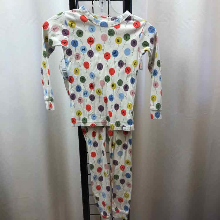 Gap White Patterned Child Size 5 Girl's Pajamas