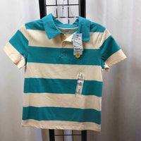 Cat & Jack Turquoise Stripe Child Size 8 Boy's Shirt