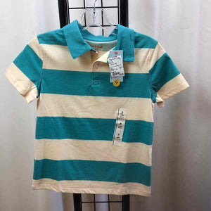 Cat & Jack Turquoise Stripe Child Size 8 Boy's Shirt