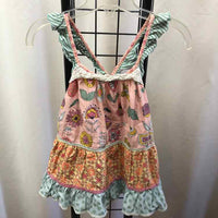 Matilda Jane Pink Floral Child Size 6 Girl's Shirt