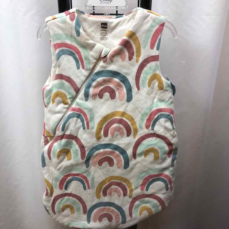 Tea White Patterned Child Size 3-6 Months Girl's Pajamas