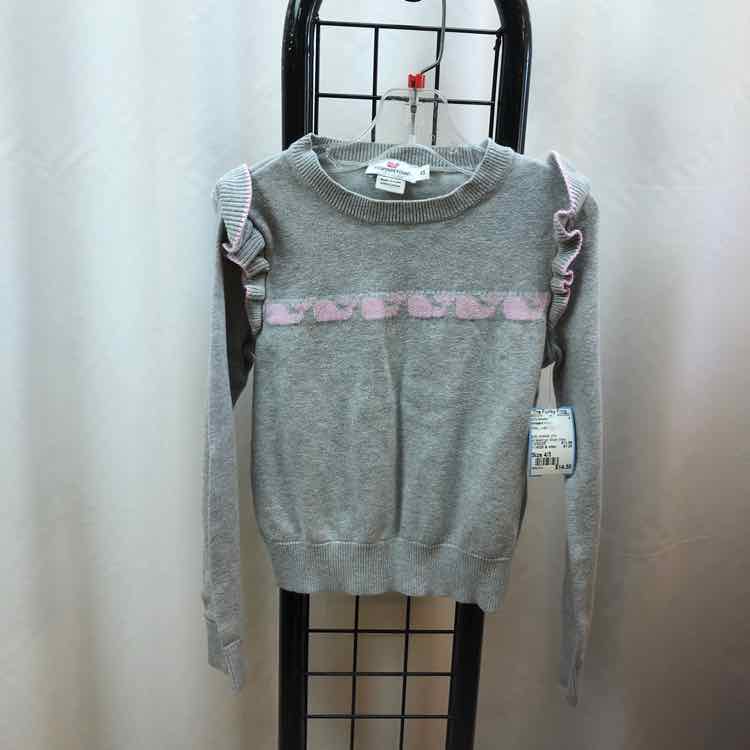 Vineyard vines Gray Logo Child Size 4/5 Girl's Sweater