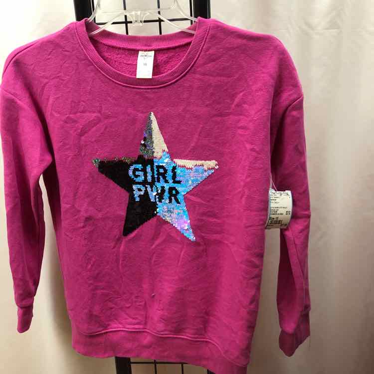 Oshkosh Pink Sequin Child Size 10 Girl's Sweatshirt