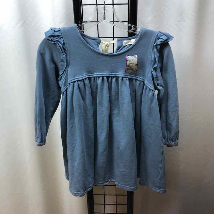 Mae Li Rose Blue Solid Child Size 10 Girl's Shirt