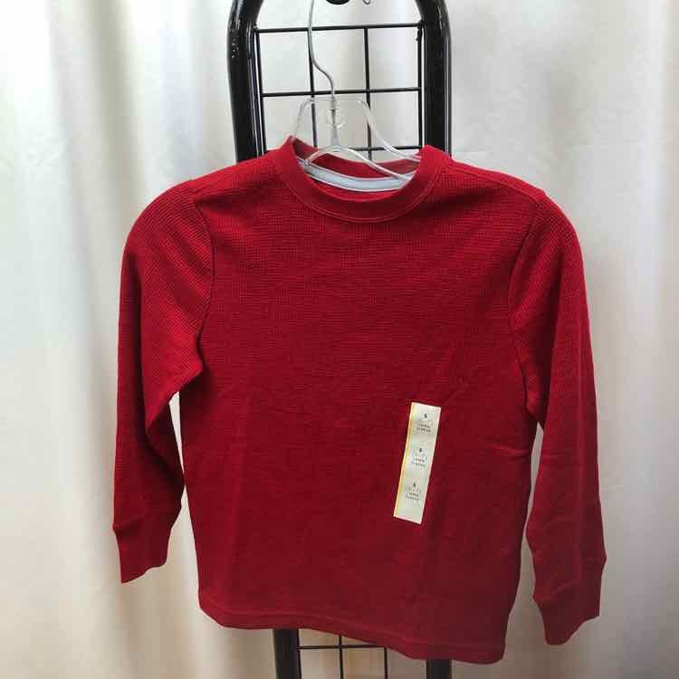 Cat & Jack Red Solid Child Size 6/7 Boy's Shirt