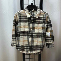 Gap Cream Plaid Child Size 2 Boy's Shirt