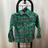 Kapital K Green Plaid Child Size 2 Boy's Shirt