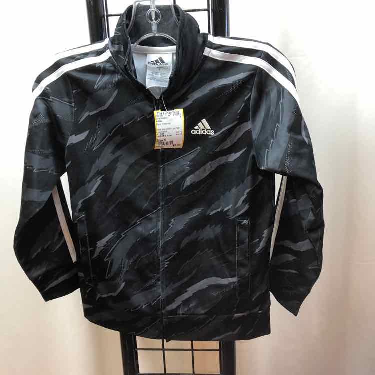 Adidas Black Patterned Child Size 5 Boy's Sweatshirt