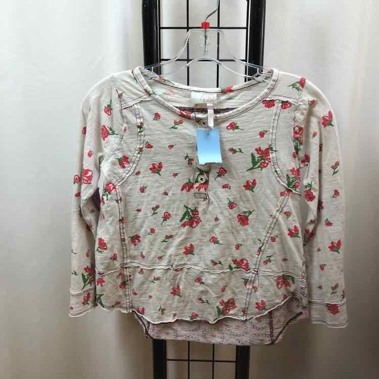 Matilda Jane White Floral Child Size 10 Girl's Shirt