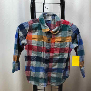 Gap Rainbow Checkered Child Size 3 Boy's Shirt