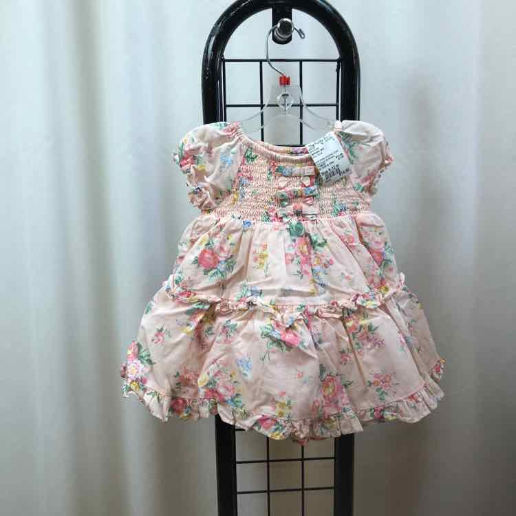 Janie and Jack Pink Floral Child Size 6-12 m Girl's Dress