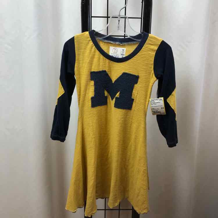 The Teacam Collection Yellow Patch Child Size 3/4 Girl's Dress