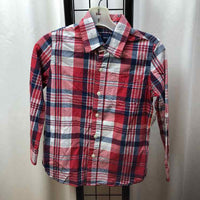 Gap Red Plaid Child Size 6 Boy's Shirt