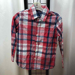 Gap Red Plaid Child Size 6 Boy's Shirt