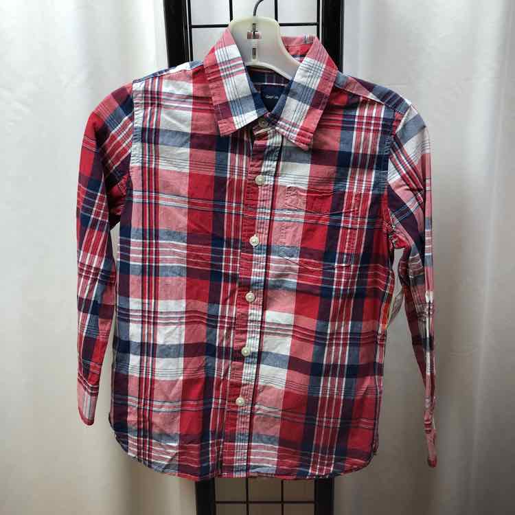 Gap Red Plaid Child Size 6 Boy's Shirt