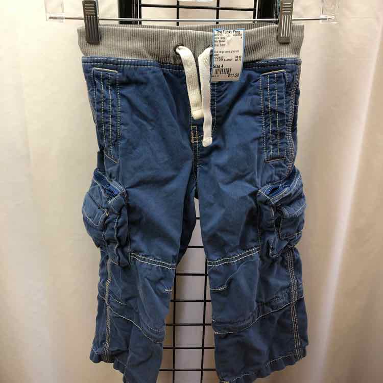Mini Boden Blue Solid Child Size 4 Boy's Pants