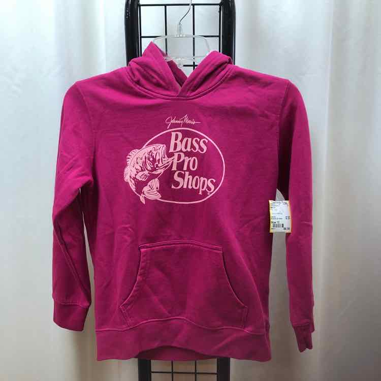Bass pro Pink Logo Child Size 10 Girl's Sweatshirt