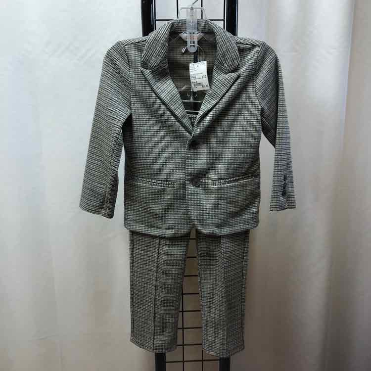 Cat & Jack Navy Plaid Child Size 4 Boy's Suit