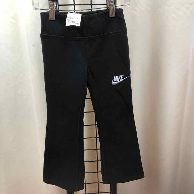 Nike Black Solid Child Size 5/6 Girl's Pants