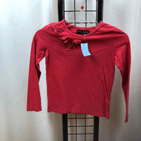 Mini Boden Red Solid Child Size 7/8 Girl's Shirt
